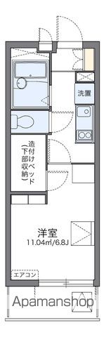 【レオパレスウィステリアⅢの間取り】