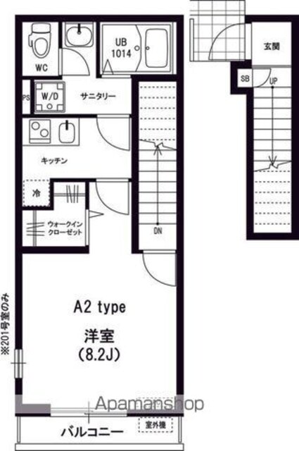 リブリ・フォレスト伊藤[1K/31.24m2]の間取図