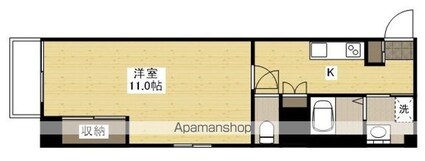 エイトバレー広島駅前通り[1K/33.75m2]の間取図