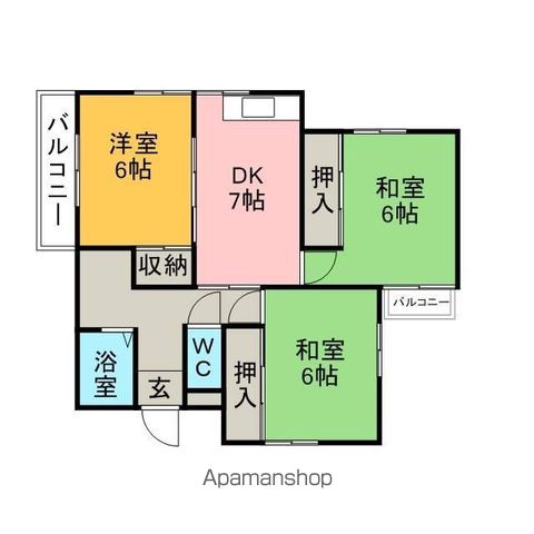 マンション和正の間取り写真