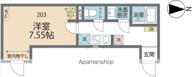 カインドネス亀有IIの間取り写真