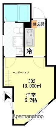 Ｇａｒｄｅｎｓ小金井[1K/18m2]の間取図