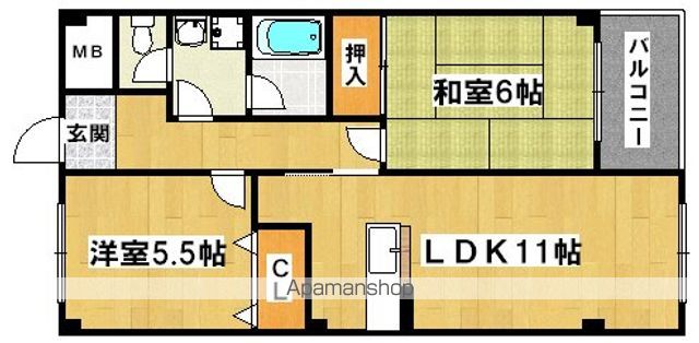 ヴィラ花田の間取り写真
