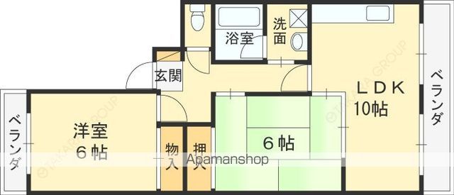第9摂津グリーンハイツの間取り写真