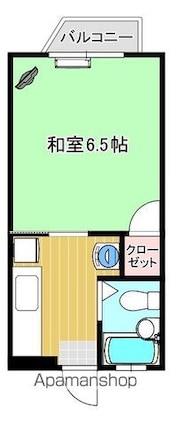 翼[1K/18.14m2]の間取図