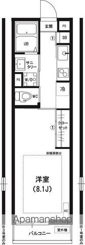 【千葉市稲毛区稲毛東のマンションの間取り】