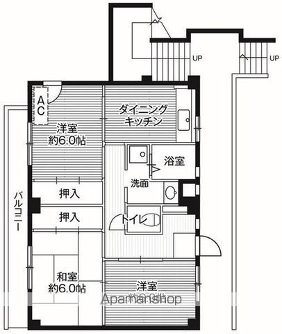 【ビレッジハウス串崎１号棟の間取り】