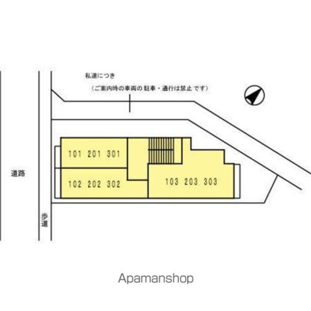 グレース・ベル[1K/23.59m2]の配置図