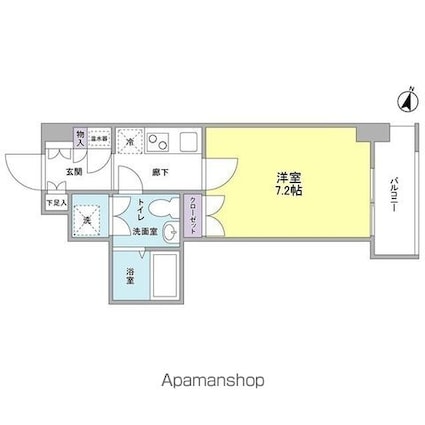 Ｍ’ｓレジデンス[1K/25.4m2]の間取図