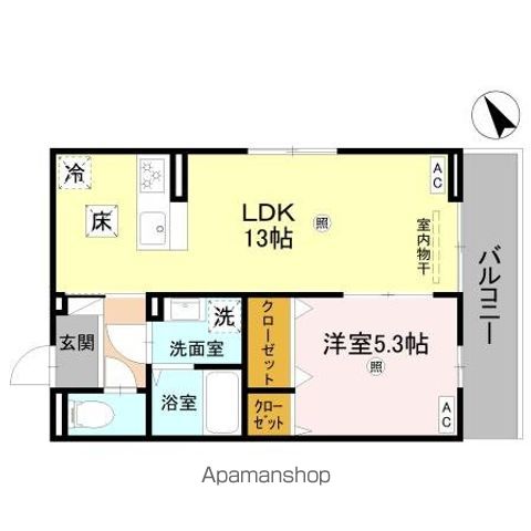 DーROOM 後三条の間取り写真