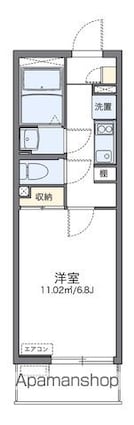 レオネクスト煌めき[1K/22.2m2]の間取図