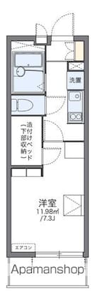 レオパレス城東ガーデン[1K/20.81m2]の間取図