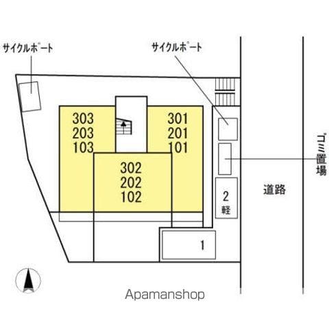 ポルトボヌール姪浜 303 ｜ 福岡県福岡市西区姪の浜５丁目12-1（賃貸アパート1LDK・3階・42.93㎡） その21