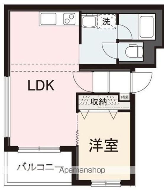ＳＥＮＴＩＡⅢ[1LDK/36.8m2]の間取図