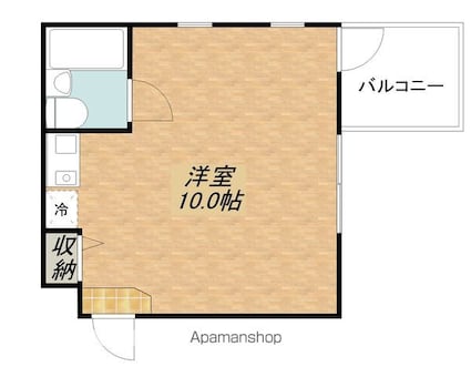 滋賀県大津市松原町[1R/20.2m2]の間取図