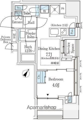 パークホームズ渋谷松濤の間取り写真