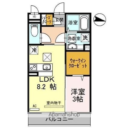 和歌山県和歌山市吹上２丁目[1LDK/33.39m2]の間取図