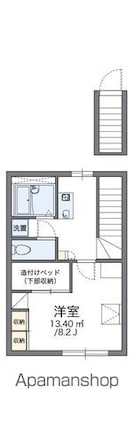 レオパレスＰｏｃｏａＰｏｃｏⅢ[1K/26.08m2]の間取図