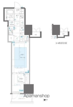 ＺＯＯＭ信濃町[2K/36.99m2]の間取図