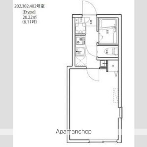 フラシア鶯谷の間取り