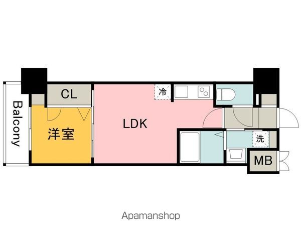 S−RESIDENCE観音公園ALORIAの間取り写真