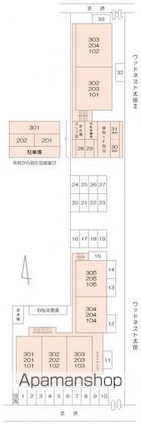 ウッドネスト太田Ⅱ[2LDK/65.25m2]の配置図