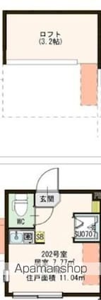 東京都杉並区堀ノ内３丁目[1R/11.04m2]の間取図
