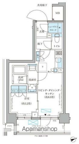 パークアクシス文京本郷の間取り写真
