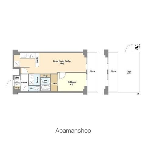 【アソシエール大倉山の間取り】