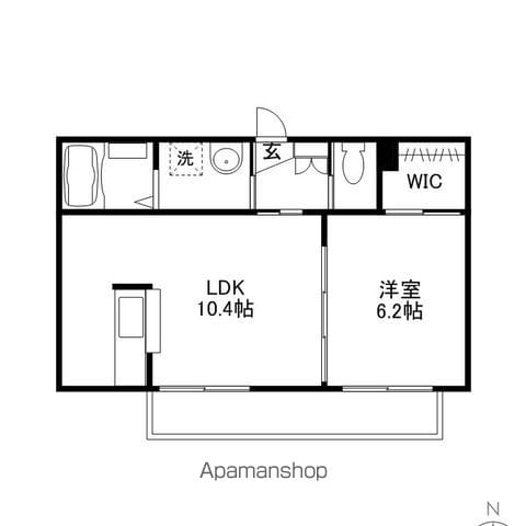 フェリスタージュ五日市中央A棟の間取り写真