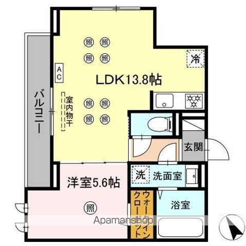 【ＤーＲＯＯＭ香椎駅東の間取り】