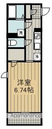 福生セイワレジデンス[1K/26.67m2]の間取図