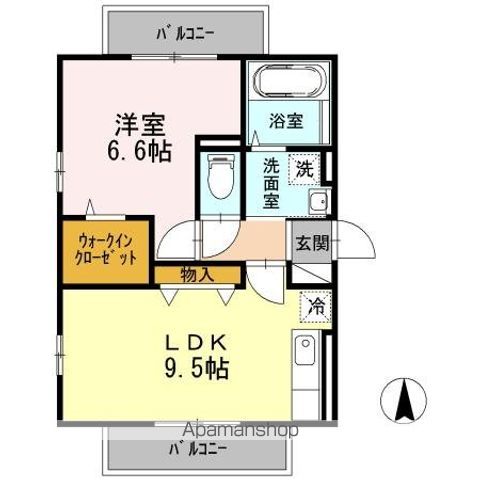 練馬区豊玉南のアパートの間取り