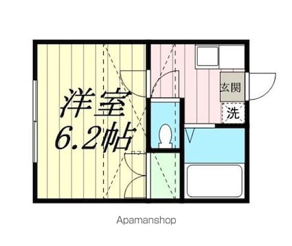 モジュール国見[1K/18m2]の間取図