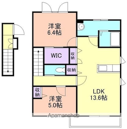 グリナージュガーデンＮ[2LDK/68.68m2]の間取図