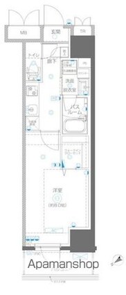 アルファレジデンシア南千住[1K/30.19m2]の間取図