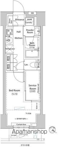 ＡＲＫＭＡＲＫ巣鴨ＣＯＵＲＴの間取り