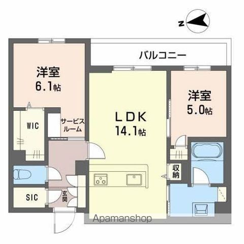 シャーメゾン フィセルの間取り写真