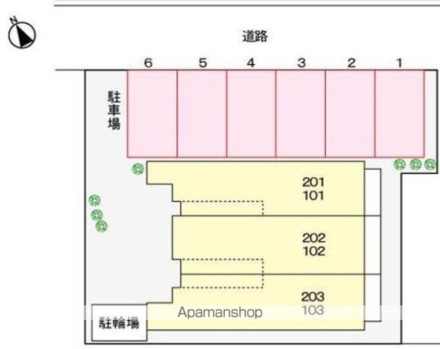 ブローテ・フルカワ[1LDK/41.25m2]の配置図