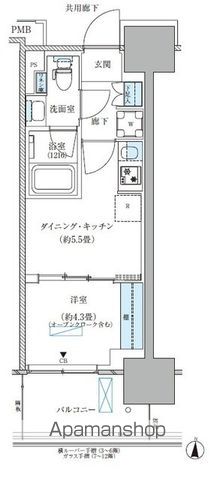 パークアクシス西大島コンフォートスクエアの間取り写真
