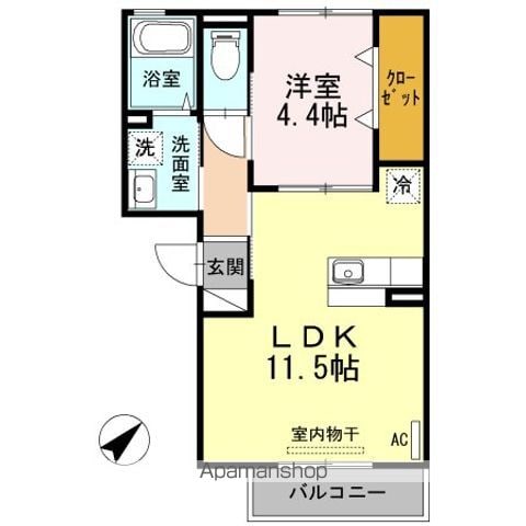 エスポワール杭瀬の間取り写真