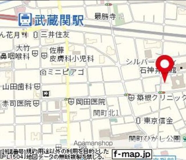 Ｌｉｂｅｒｏ武蔵関[1LDK/33.84m2]の配置図