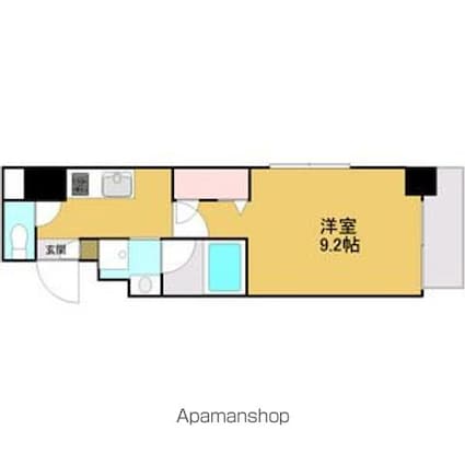 愛知県名古屋市中区新栄１丁目[1K/28.36m2]の間取図