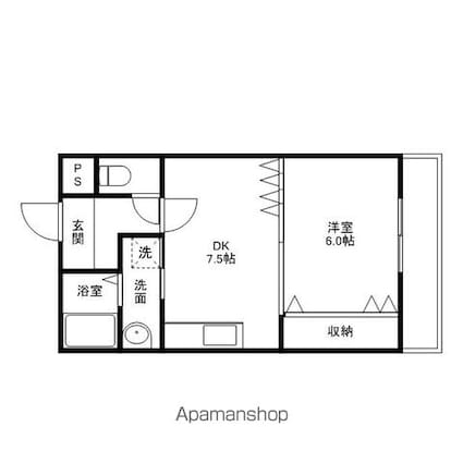 プティファミーユイチムラ[1DK/35.03m2]の間取図