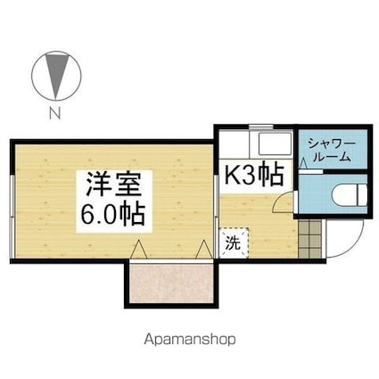 ＣＡＳＡ清水町[1K/19.5m2]の間取図
