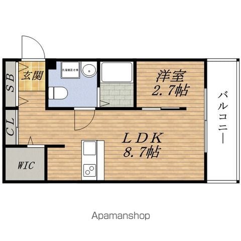 コスモクレスト KUNIJIMAの間取り写真
