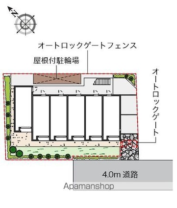 レオネクストエムエスケイⅢ[1K/19.93m2]の配置図