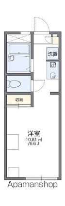 レオパレスソレーユ[1K/19.87m2]の間取図