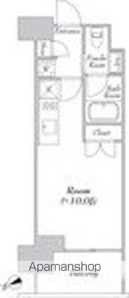 カナルフロント芝浦[1R/25m2]の間取図
