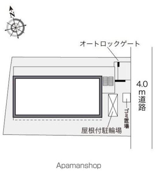 レオパレスＫＯＴＯＥ[1K/20.81m2]の配置図